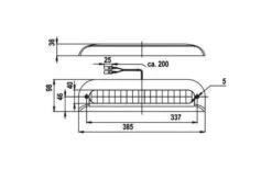 Jokon AK200 LED Luce Ausiliaria Del Freno Rosso
