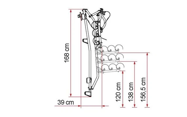 Fiamma Carry-Bike Frame Sprinter 3 Biciclette Portabici Per 3 Biciclette Nero 4 Fiamma Carry-Bike Frame Sprinter 3 Biciclette Portabici Per 3 Biciclette Nero - immagine 2