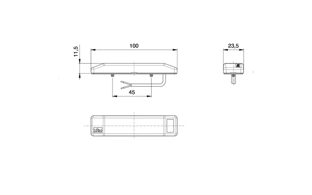 Jokon SMLR 2019 Luce Di Ingombro Laterale Con Riflettore 12 E 24 V 4 Jokon SMLR 2019 Luce Di Ingombro Laterale Con Riflettore 12 E 24 V - immagine 2