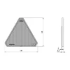 Riflettore Triangolare Jokon DR 107 -Fiamma Shop 674031 4587396