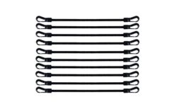 Morsetto Di Gomma Hindermann Con Gancio Di Plastica 27 Cm Set Di 10